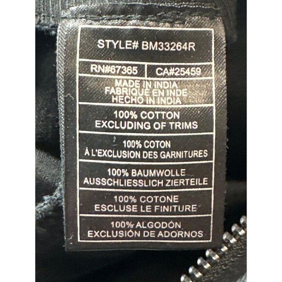 Steve Madden Womens Size M Black Denim Jumpsuit Long Sleeve Zip Front New - Picture 5 of 14